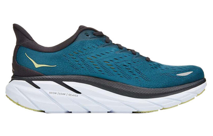 Clifton 8 2E Ancho ‘Mariposa Coral Azul’
