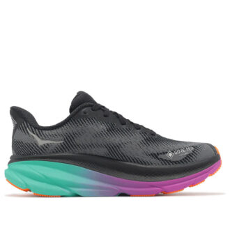 (WMNS) Clifton 9 Gore-Tex ‘Negro Eléctrico Aqua’